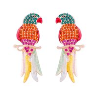 Casual Retro Bird Alloy Zircon Women's Ear Studs 1 Pair sku image 2