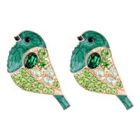 Casual Cute Bird Alloy Zircon Women's Ear Studs 1 Pair sku image 1
