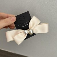 Women's Simple Style Bow Knot Cloth Hair Clip sku image 2