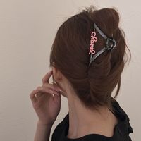 Women's Sweet Cool Style Letter Metal Hair Claws main image 2