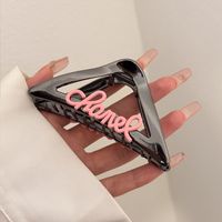 Women's Sweet Cool Style Letter Metal Hair Claws sku image 3
