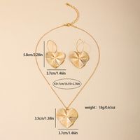 IG Style Glam Heart Shape Alloy Plating Women's Earrings Necklace main image 2