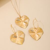 IG Style Glam Heart Shape Alloy Plating Women's Earrings Necklace main image 4