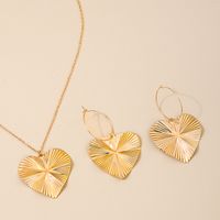 IG Style Glam Heart Shape Alloy Plating Women's Earrings Necklace main image 3
