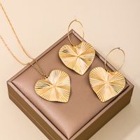 IG Style Glam Heart Shape Alloy Plating Women's Earrings Necklace main image 1