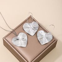 IG Style Glam Heart Shape Alloy Plating Women's Earrings Necklace sku image 2
