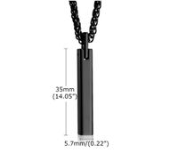 Stainless Steel Simple Style Three-dimensional Rectangle Pendant Necklace main image 2