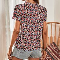 Mujeres Blusa Manga Corta Blusas Impresión Elegante Romántico Estilo Simple Floral Ditsy main image 7