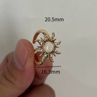 Elegant Sun Copper Plating 18k Gold Plated Jewelry Set sku image 3