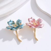 IG Style Simple Style Leaf Plant Flower Alloy Inlay Rhinestones Pearl Unisex Brooches main image 4