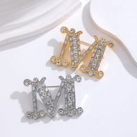 IG Style Simple Style Leaf Plant Flower Alloy Inlay Rhinestones Pearl Unisex Brooches main image 7