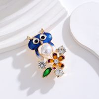 IG Style Simple Style Leaf Plant Flower Alloy Inlay Rhinestones Pearl Unisex Brooches main image 9