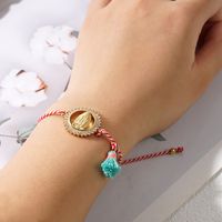 Retro Geometric Alloy Rope Handmade Inlay Zircon Women's Bracelets main image 3