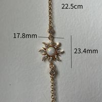 Copper Sweet Gemstone Sun Opal Rings Earrings Necklace sku image 15