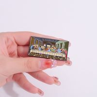 IG Style Cartoon Style Oil Painting Alloy Plating Unisex Brooches main image 3