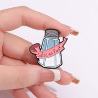 Cartoon Style Simple Style Letter Bottle Alloy Plating Unisex Brooches main image 3