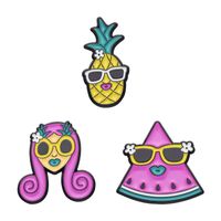 Cartoon Style Cute Fruit Emoji Face Alloy Plating Unisex Brooches main image 6