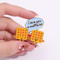 Cartoon Style Battery Food Alloy Plating Unisex Brooches main image 3