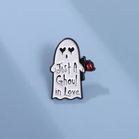 Cartoon Style Cute Letter Rose Ghost Alloy Plating Unisex Brooches main image 7