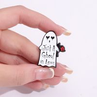 Cartoon Style Cute Letter Rose Ghost Alloy Plating Unisex Brooches main image 3
