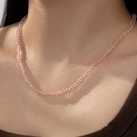 Simple Style Korean Style Geometric Glass Women's Necklace main image 1