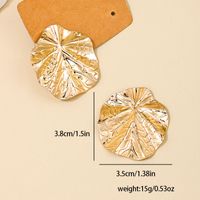 1 Piece Nordic Style Leaf Alloy Ear Studs main image 2