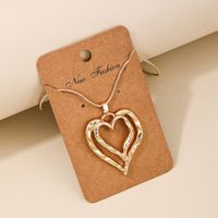 Nordic Style Simple Style Heart Shape Alloy Women's Pendant Necklace main image 5