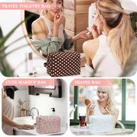 Basic Ditsy Floral Polka Dots Cotton Makeup Bags main image 5