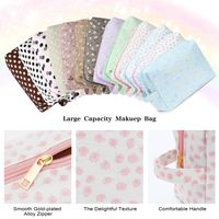 Basic Ditsy Floral Polka Dots Cotton Makeup Bags main image 6