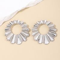 1 Pair Simple Style Geometric Frill Alloy Ear Studs sku image 2