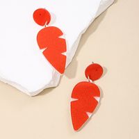 1 Pair Nordic Style Cute Carrot Arylic Drop Earrings main image 4