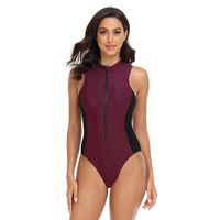 Women's Classic Style Solid Color 1 Piece One Piece Swimwear main image 2