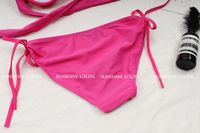 Mujeres Color Sólido Juego De 2 Piezas Bikinis Traje De Baño main image 3