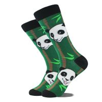 Men's Casual Geometric Cotton Crew Socks A Pair sku image 14