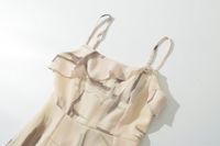 Women's Sheath Dress Streetwear Strap Printing Zipper Sleeveless Geometric Solid Color Midi Dress Daily main image 2