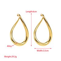 1 Pair Exaggerated Irregular Plating Alloy Gold Plated Silver Plated Ear Studs main image 2