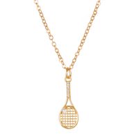 Casual Simple Style Tennis Racket Alloy Women's Pendant Necklace main image 5