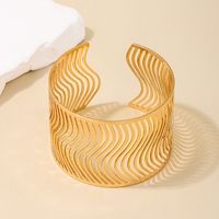 Nordic Style Geometric Solid Color Alloy Wholesale Bangle main image 5