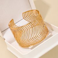 Nordic Style Geometric Solid Color Alloy Wholesale Bangle main image 4