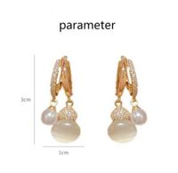 1 Pair Simple Style Geometric Solid Color Polishing Inlay Copper Alloy Zircon 18K Gold Plated Drop Earrings main image 2