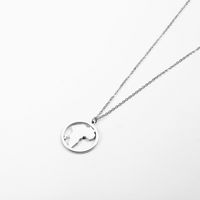 304 Stainless Steel 18K Gold Plated Casual Simple Style Map Pendant Necklace sku image 2