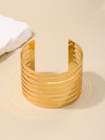 Nordic Style Solid Color Alloy Wholesale Bangle main image 5