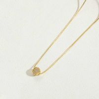 Copper 14K Gold Plated Simple Style Geometric Inlay Zircon Necklace sku image 1