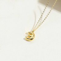 Copper 14K Gold Plated Simple Style Letter Pendant Necklace sku image 10