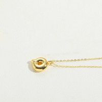Kupfer 14 Karat Vergoldet Einfacher Stil Buchstabe Halskette Mit Anhänger sku image 26