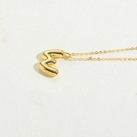 Kupfer 14 Karat Vergoldet Einfacher Stil Buchstabe Halskette Mit Anhänger sku image 19
