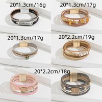 Casual Simple Style Butterfly Pu Leather Alloy Women's Bracelets main image 2