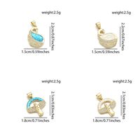 1 Piece 13 * 23mm 15 * 22mm 18 * 21mm Copper Zircon 18K Gold Plated Animal Polished Pendant main image 2