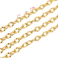 1 Piece Wire Diameter 2.2mm Chain Width 7.5mm 1 M Long Stainless Steel Lips Chain main image 2