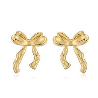 Copper 18K Gold Plated Vintage Style Bow Knot Jewelry Set sku image 1
